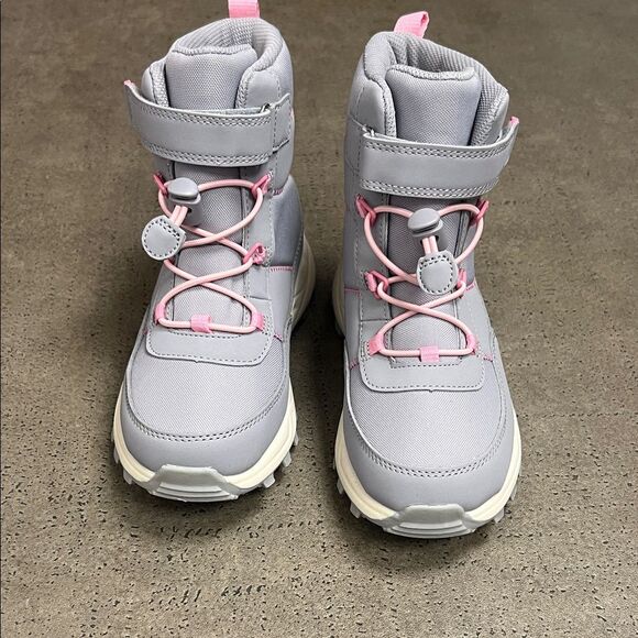 Cat & Jack Gray and Pink Kids Boots - Picture 4 of 8